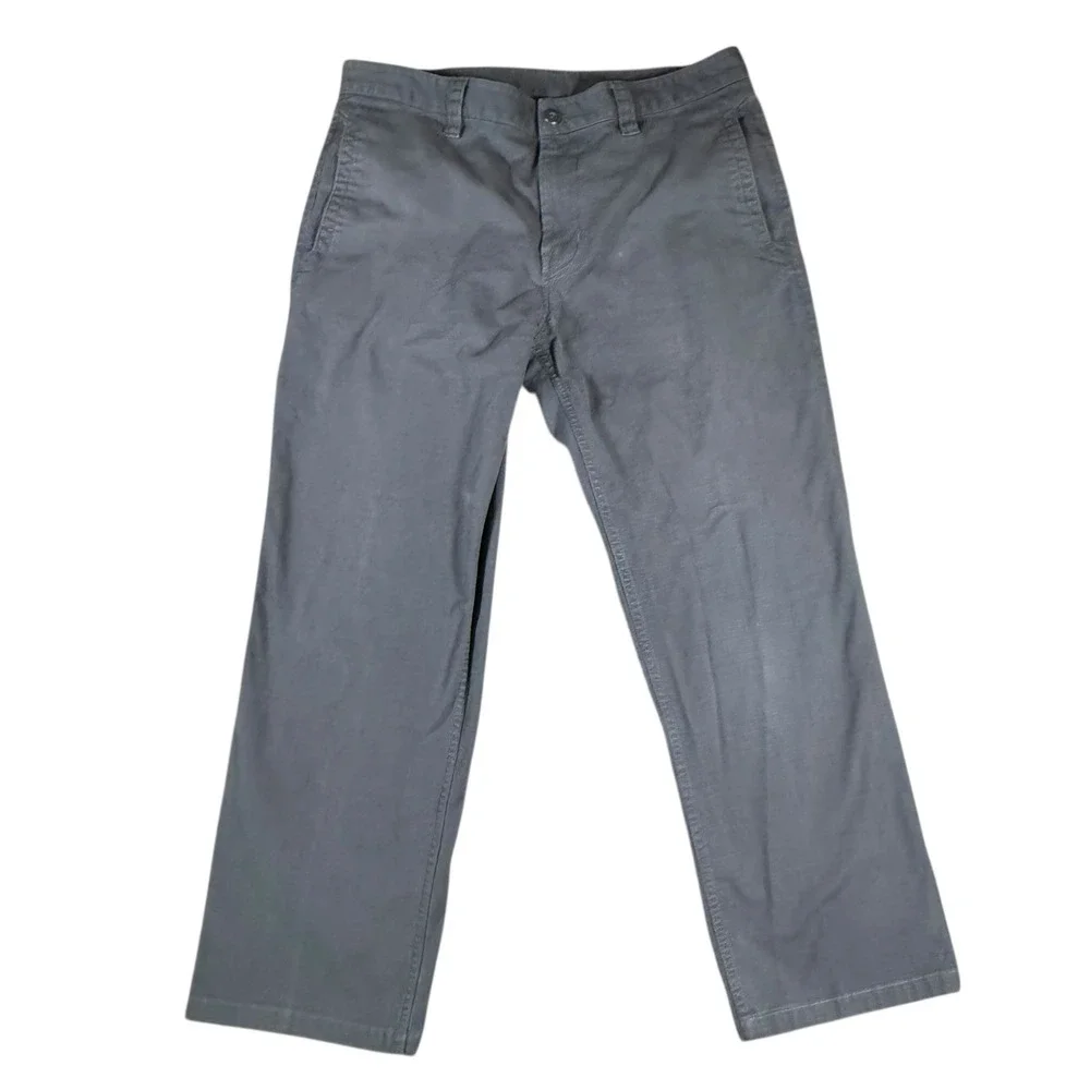 Vintage North‎ Face Mens 34 Gray Ripstop Hiking Canvas Pants Regular Fit Casual
